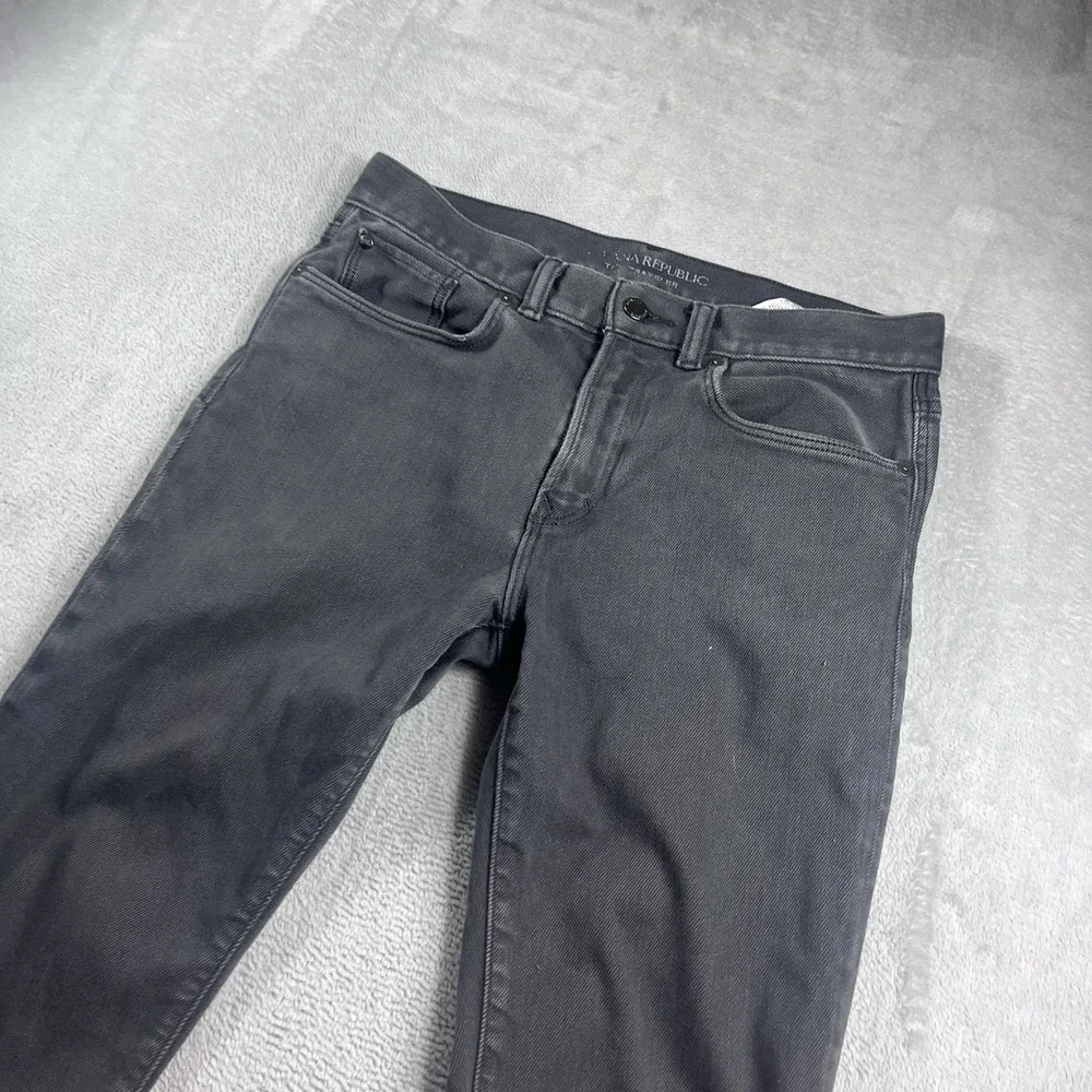 Banana Republic Traveler Jean 31x30‎ Slim Fit Mens Denim Pants Gray